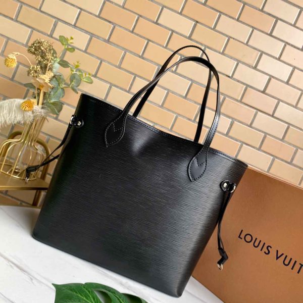 Replica LV Neverfull MM Epi Leather Navy/Black/Red Bag - Image 11