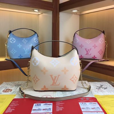 Replica LV Marshmallow Hobo Bag - Beige, Pink, Blue
