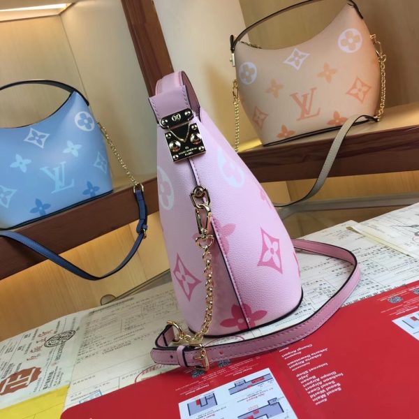 Replica LV Marshmallow Hobo Bag - Beige, Pink, Blue - Image 9
