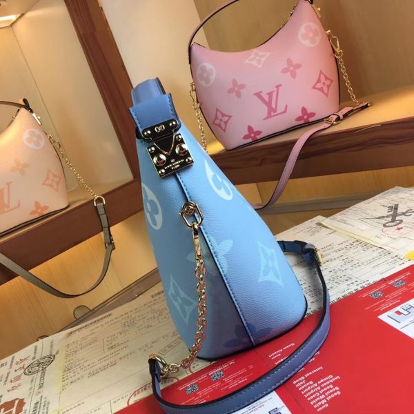 Replica LV Marshmallow Hobo Bag - Beige, Pink, Blue - Image 13