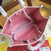 Best Replicas Bags - Replica LV By The Pool Onthego MM Blue Beige Pink Bag Shop For Best Louis Vuitton LV Replica Bags With Cheap Price
