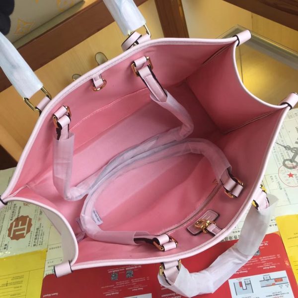 Replica LV By The Pool Onthego MM Blue Beige Pink Bag - Image 18