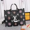 Best Replicas Bags - LV Onthego GM Replica Carryall Bag Black/Brown Shop For Best Louis Vuitton LV Replica Bags With Cheap Price