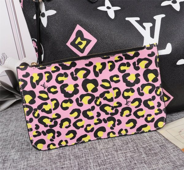 Louis Vuitton Replica Neverfull MM Tote - Black/White M45818 - Image 4