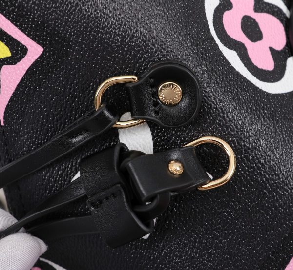 Louis Vuitton Replica Neverfull MM Tote - Black/White M45818 - Image 5