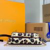 Best Replicas Bags - Louis Vuitton Leopard Multi Pochette – Black/Brown Replica Shop For Best Louis Vuitton LV Replica Bags With Cheap Price