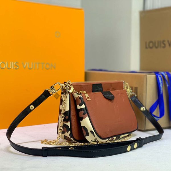 Louis Vuitton Leopard Multi Pochette – Black/Brown Replica - Image 12