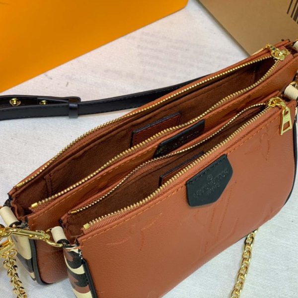 Louis Vuitton Leopard Multi Pochette – Black/Brown Replica - Image 13