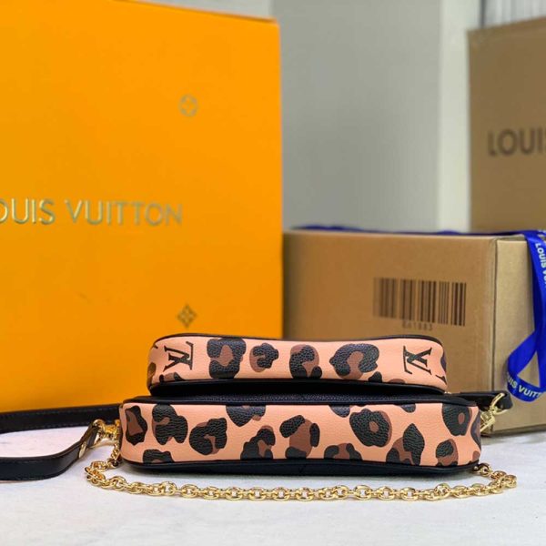 Louis Vuitton Leopard Multi Pochette – Black/Brown Replica - Image 5