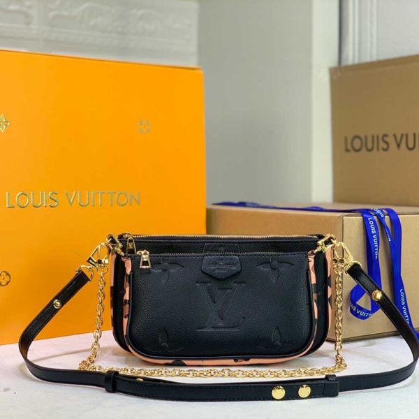 Louis Vuitton Leopard Multi Pochette – Black/Brown Replica - Image 7