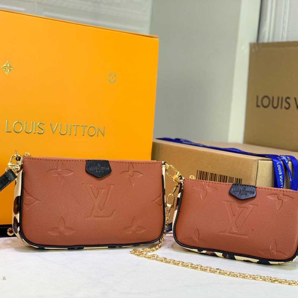 Louis Vuitton Leopard Multi Pochette – Black/Brown Replica - Image 10