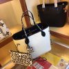 Best Replicas Bags - Replica LV Neverfull MM Tote in Black & White Shop For Best Louis Vuitton LV Replica Bags With Cheap Price