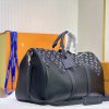 Best Replicas Bags - Replica LV Keepall Bandouliere 50 M45975 Black Travel Bag Shop For Best Louis Vuitton LV Replica Bags With Cheap Price