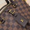 Best Replicas Bags - Louis Vuitton Damier Boetie PM/MM Replica Handbag - Brown Shop For Best Louis Vuitton LV Replica Bags With Cheap Price