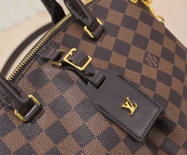 Louis Vuitton Damier Boetie PM/MM Replica Handbag - Brown - Image 3