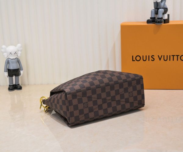Louis Vuitton Damier Boetie PM/MM Replica Handbag - Brown - Image 4