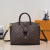 Best Replicas Bags - Louis Vuitton Damier Boetie PM/MM Replica Handbag - Brown Shop For Best Louis Vuitton LV Replica Bags With Cheap Price