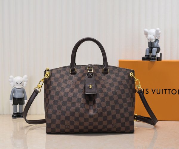 Louis Vuitton Damier Boetie PM/MM Replica Handbag - Brown - Image 7