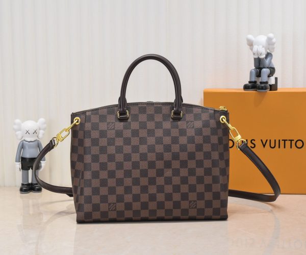 Louis Vuitton Damier Boetie PM/MM Replica Handbag - Brown - Image 9