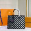 Best Replicas Bags - LV Monogram A4 Leather Onthego Replica Tote Bag Shop For Best Louis Vuitton LV Replica Bags With Cheap Price