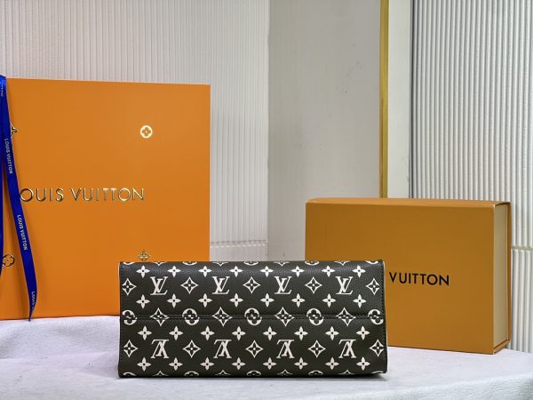 LV Monogram A4 Leather Onthego Replica Tote Bag - Image 15