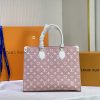 Best Replicas Bags - LV Monogram A4 Leather Onthego Replica Tote Bag Shop For Best Louis Vuitton LV Replica Bags With Cheap Price