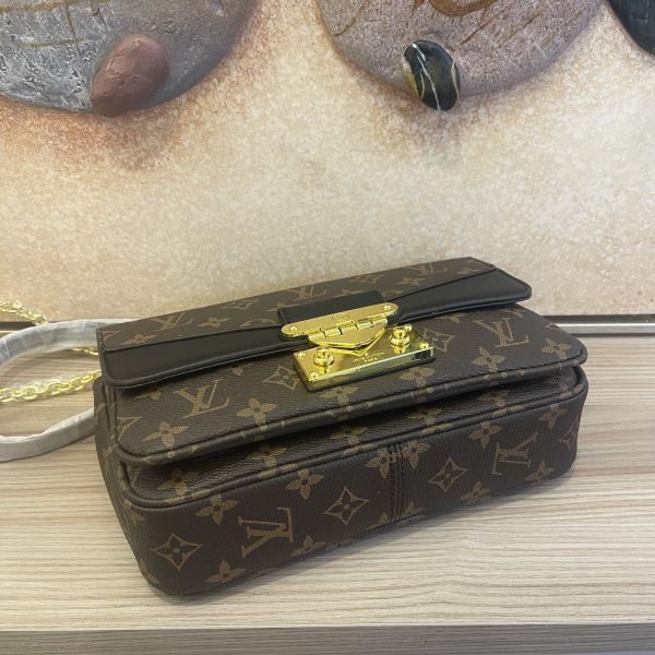Replica LV Marceau Chain Handbag - Black/Brown - Image 4