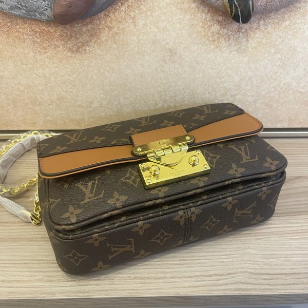 Replica LV Marceau Chain Handbag - Black/Brown - Image 9