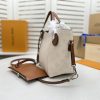Best Replicas Bags - Replica LV Hina PM Bag - Beige, Pink & White Luxury Design Shop For Best Louis Vuitton LV Replica Bags With Cheap Price
