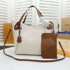 Best Replicas Bags - Replica Louis Vuitton Hina MM Bag in Black/Beige/Pink/White Shop For Best Louis Vuitton LV Replica Bags With Cheap Price
