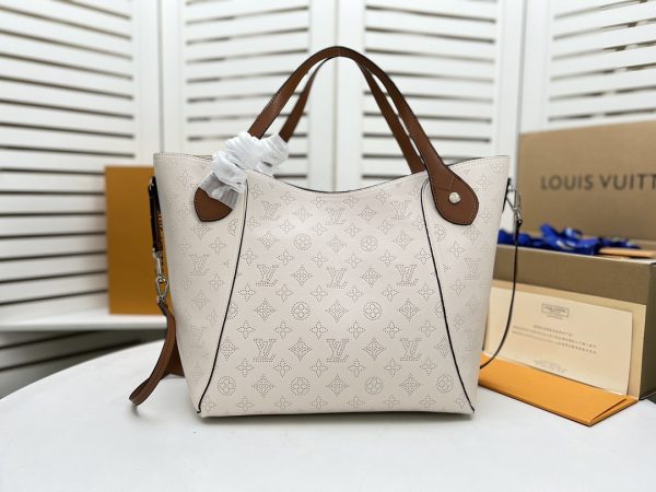 Replica Louis Vuitton Hina MM Bag in Black/Beige/Pink/White - Image 13