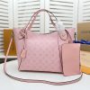 Best Replicas Bags - Replica Louis Vuitton Hina MM Bag in Black/Beige/Pink/White Shop For Best Louis Vuitton LV Replica Bags With Cheap Price