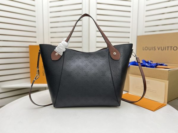 Replica Louis Vuitton Hina MM Bag in Black/Beige/Pink/White - Image 3