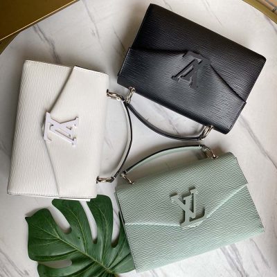 Replica LV Pochette Grenelle in Black, White & Green
