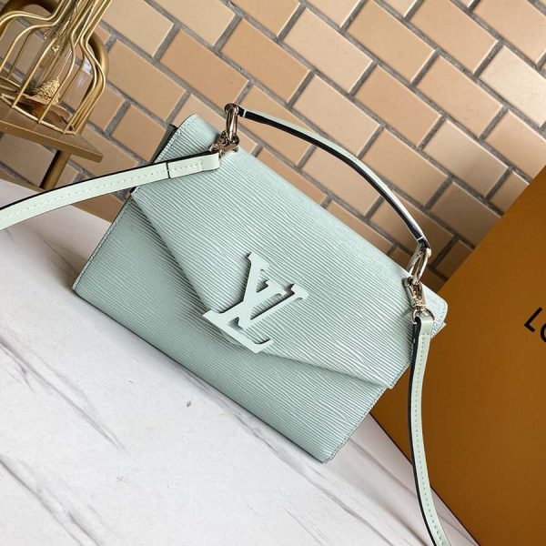 Replica LV Pochette Grenelle in Black, White & Green - Image 10