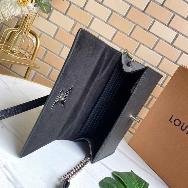 Replica LV Lockme Clutch M56088 Pink, Blue & Black - Image 10