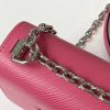 Best Replicas Bags - Louis Vuitton Twist Mini M56117 Black Replica Handbag Shop For Best Louis Vuitton LV Replica Bags With Cheap Price