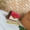 Best Replicas Bags - Replica LV Mylockme Chain Bag Red/Pink & White M56641 Shop For Best Louis Vuitton LV Replica Bags With Cheap Price