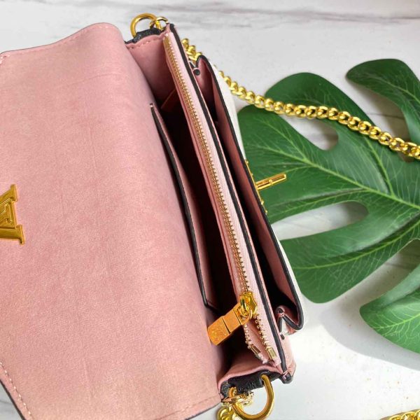 Replica LV Mylockme Chain Bag Red/Pink & White M56641 - Image 13