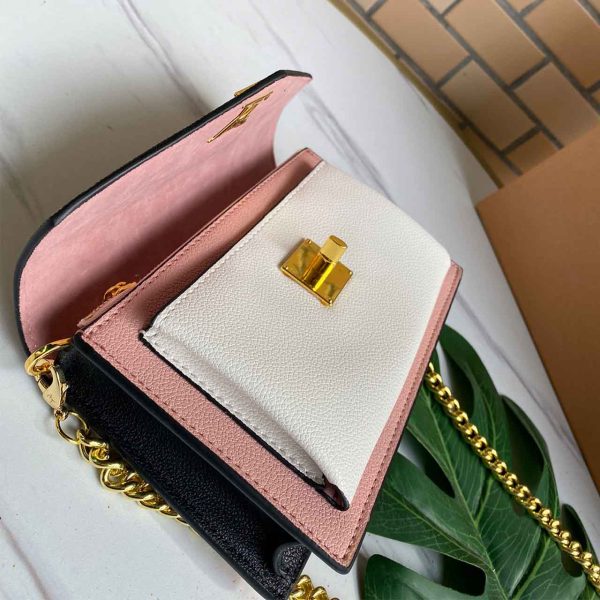 Replica LV Mylockme Chain Bag Red/Pink & White M56641 - Image 14