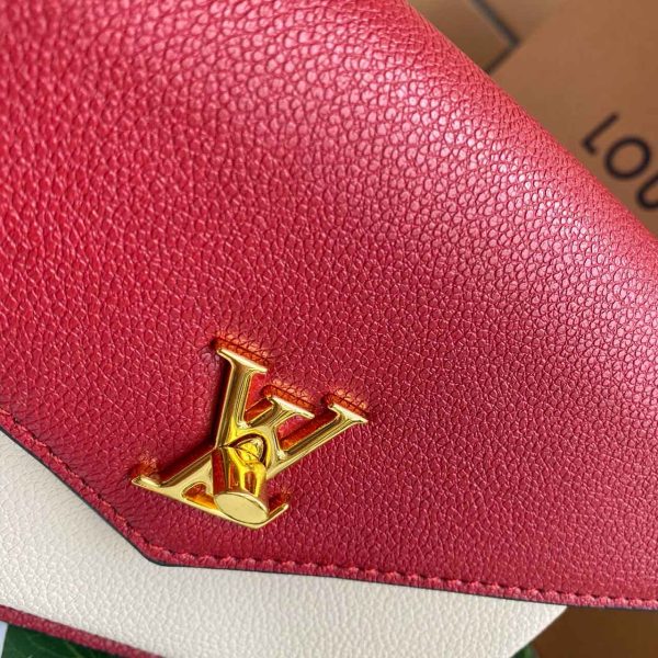 Replica LV Mylockme Chain Bag Red/Pink & White M56641 - Image 6