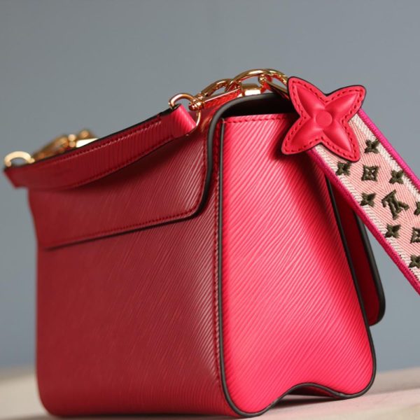 Replica LV Twist MM M57050 Beige Black Pink Bag - Image 15