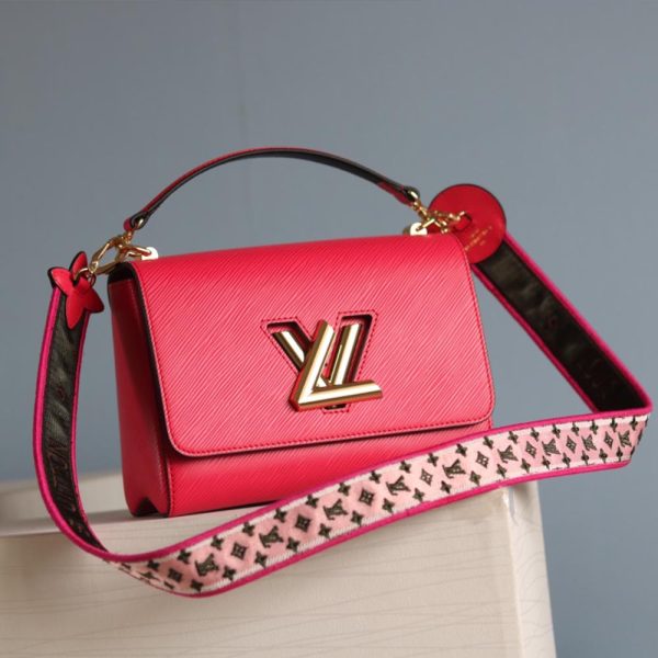 Replica LV Twist MM M57050 Beige Black Pink Bag - Image 14