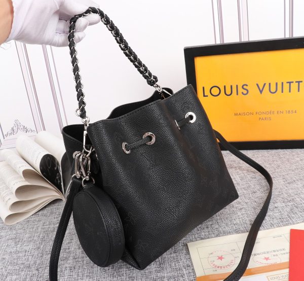 Replica LV Bella Bucket Bag in Black, Pink, Grey - Image 2