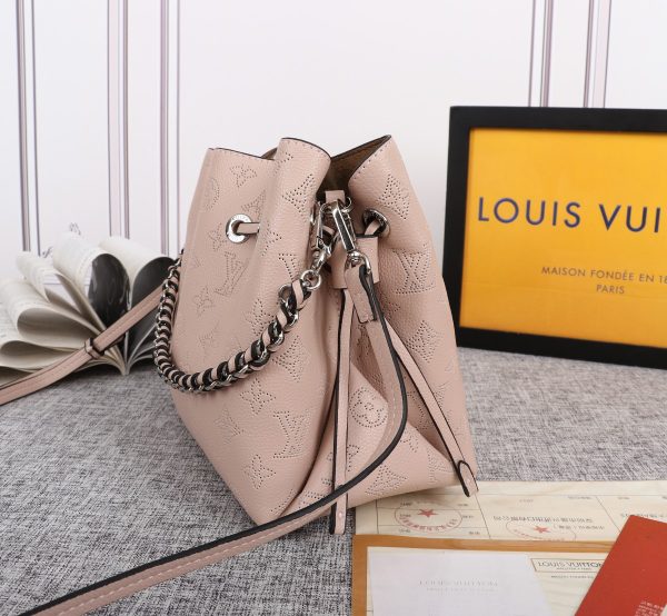 Replica LV Bella Bucket Bag in Black, Pink, Grey - Image 11