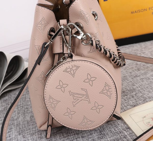 Replica LV Bella Bucket Bag in Black, Pink, Grey - Image 12