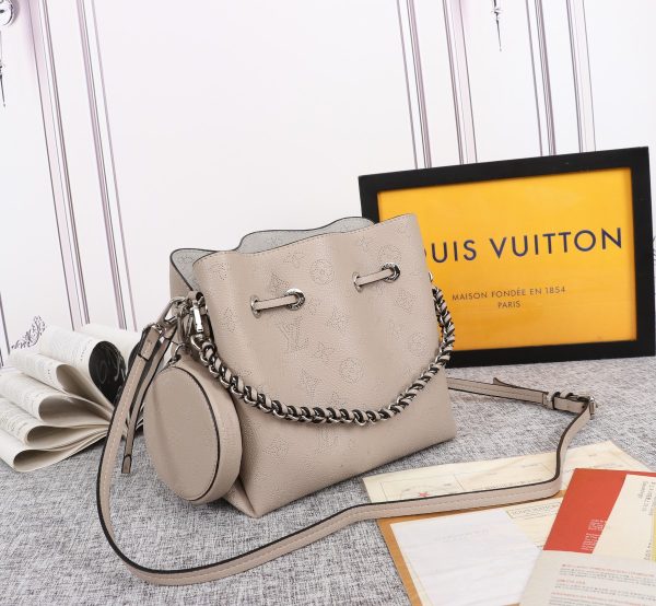 Replica LV Bella Bucket Bag in Black, Pink, Grey - Image 14