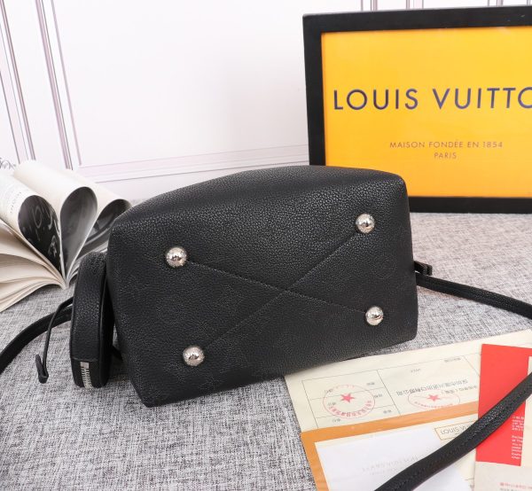 Replica LV Bella Bucket Bag in Black, Pink, Grey - Image 4