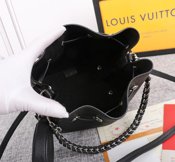 Replica LV Bella Bucket Bag in Black, Pink, Grey - Image 5