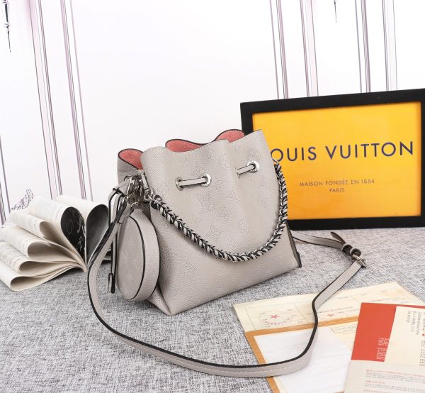 Replica LV Bella Bucket Bag in Black, Pink, Grey - Image 6